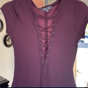 Lace Up Body Suit